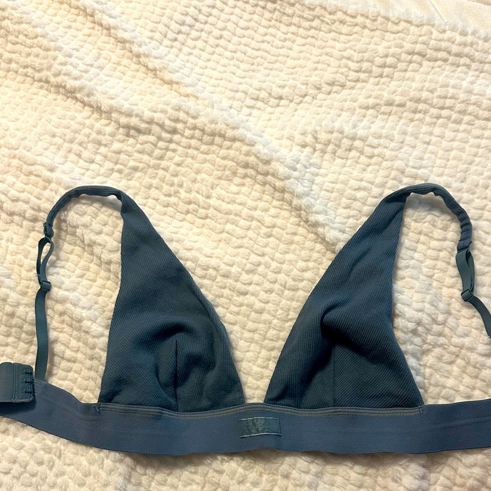 SKIMS Elegant Blue Triangle Bralette